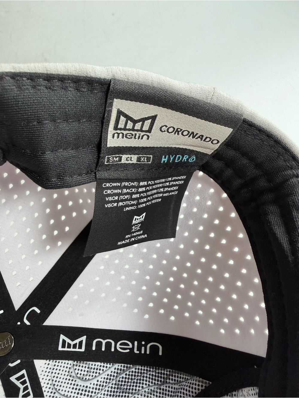 Melin Hydro Coronado Beam Hydro Hat Heather Gray Size CL (58cm) Classic SnapBack - Picture 7 of 9